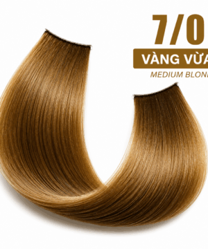 Kirin Professional - Hair Color Cream Collagen 7/0 Màu Vàng Vừa