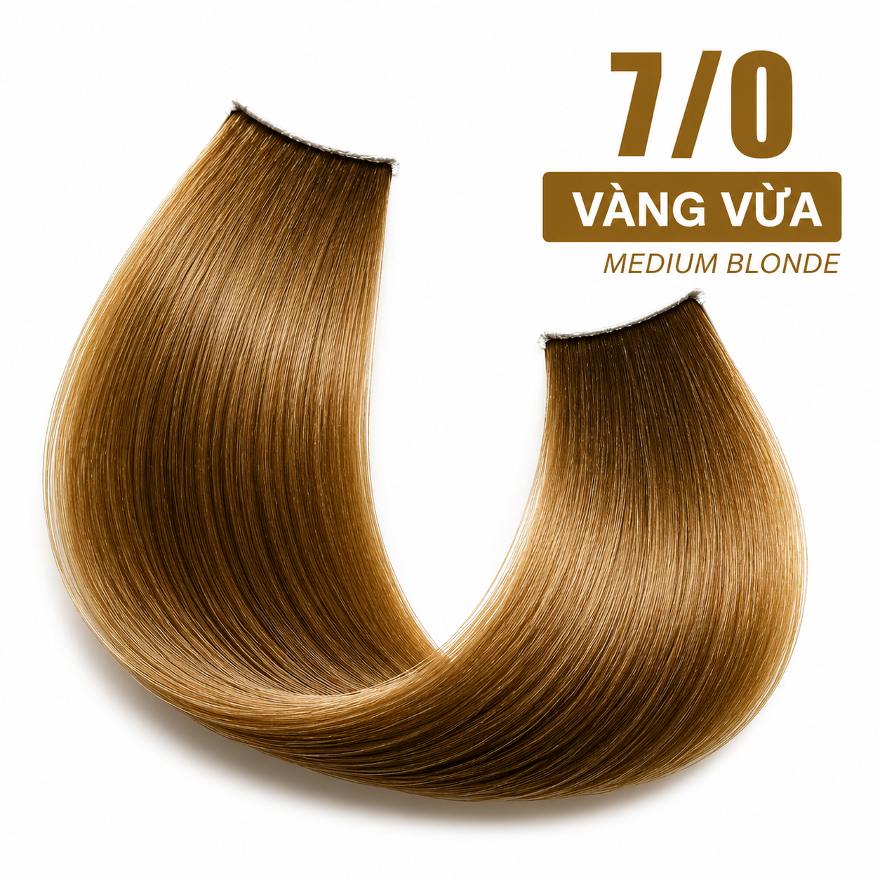 Kirin Professional - Hair Color Cream Collagen 7/0 Màu Vàng Vừa